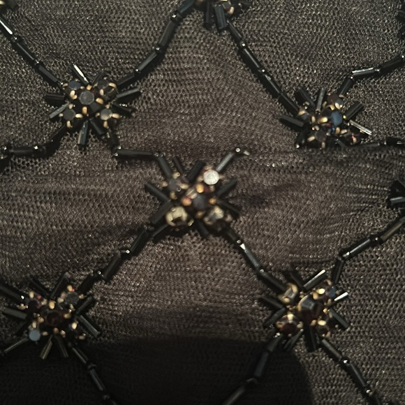 NWT Black Beaded Top Size Large by Anthropologie - Picture 13 of 13